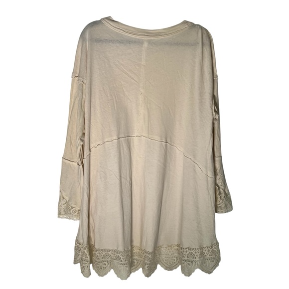 Free People Sparrow Lace Trim Tunic in Ivory - Picture 9 of 9